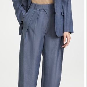 Victoria Beckham  Double Pleat Slouch Trousers